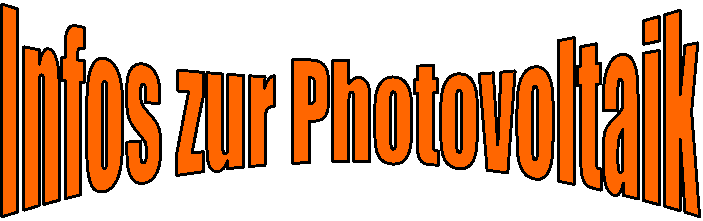 Infos zur Photovoltaik